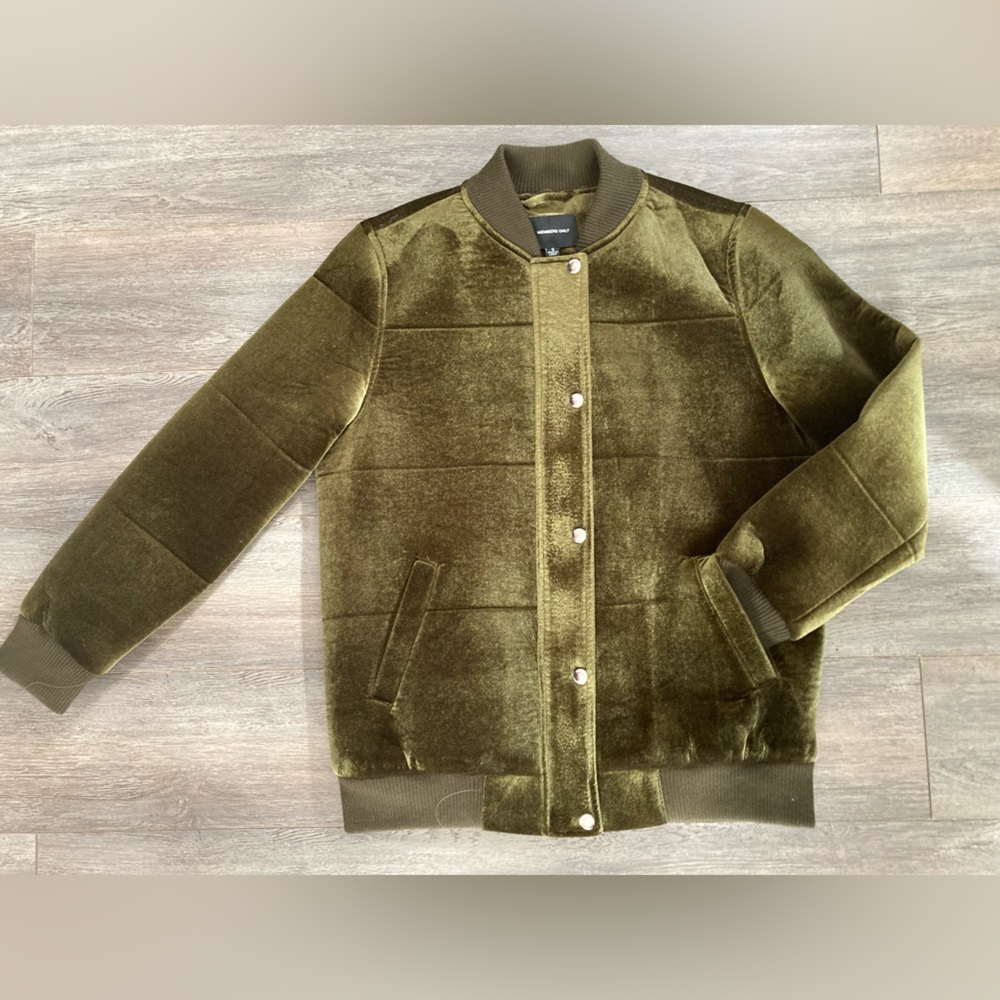 Members Only Velvet Bomber Jacket
